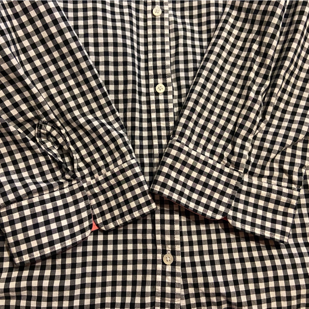 Lauren Ralph Lauren Womens Button Up Shirt Sz 3X Gingham Pink Cuffs Old Money - Picture 6 of 7